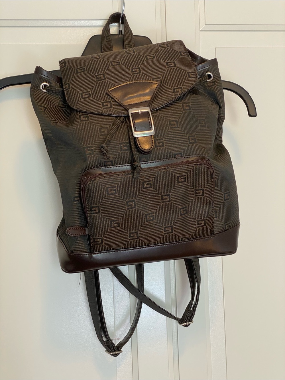 Drawstring Backpack with Front Pocket - Picture 2 of 12